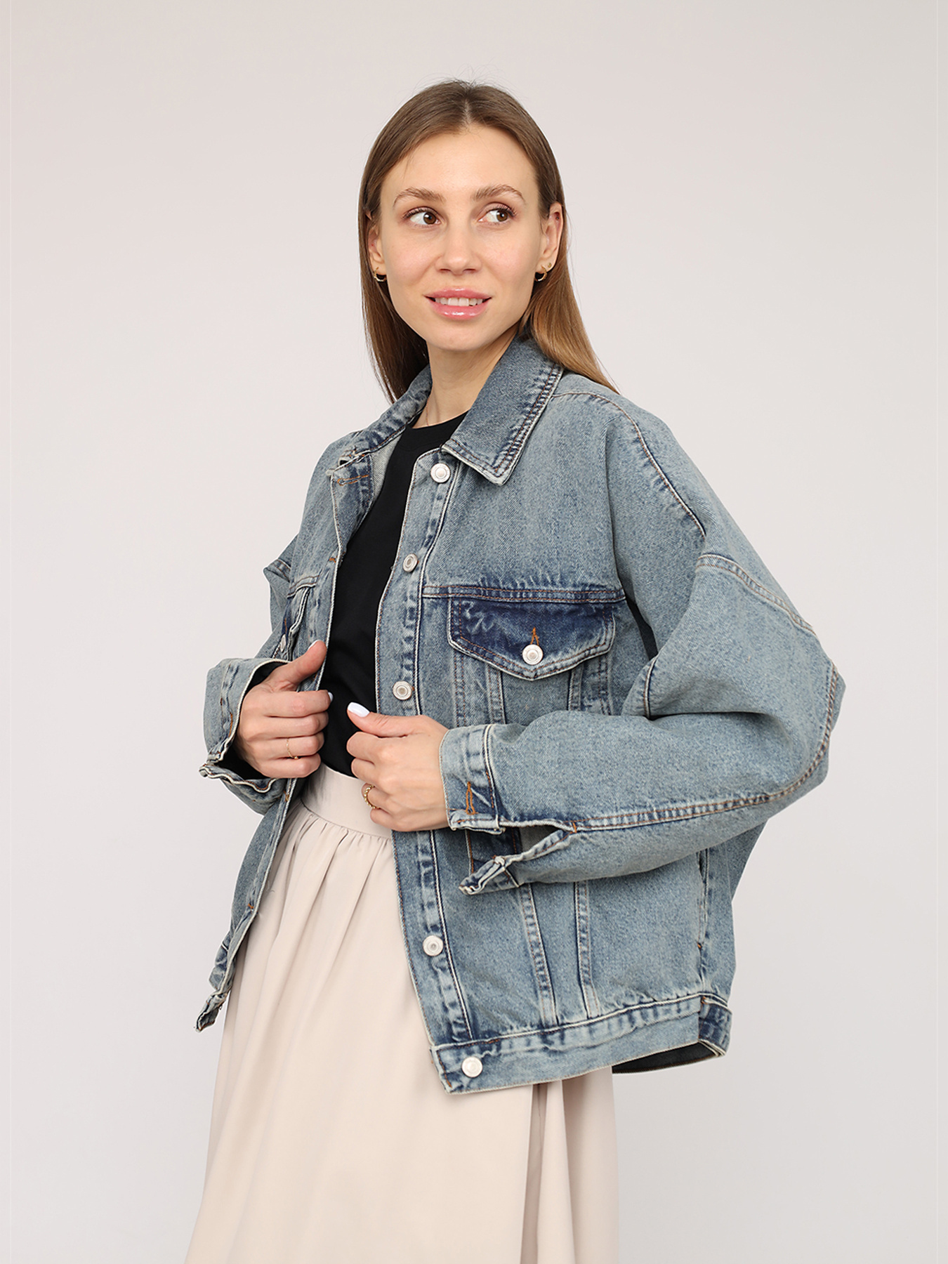 Джинсова куртка YUKI модель ЦБ-00272047 Фото
