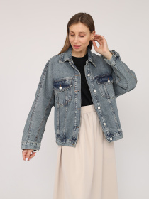 Джинсова куртка YUKI модель ЦБ-00272047 Фото