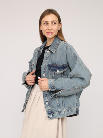 Джинсова куртка YUKI модель ЦБ-00272047 Фото