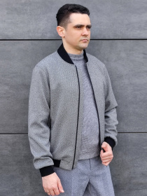 Бомбер Sun's House модель AP-2502-C-light-grey Фото