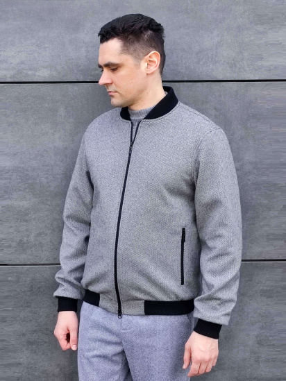 Бомбер Sun's House модель AP-2502-C-light-grey — фото 3 - INTERTOP