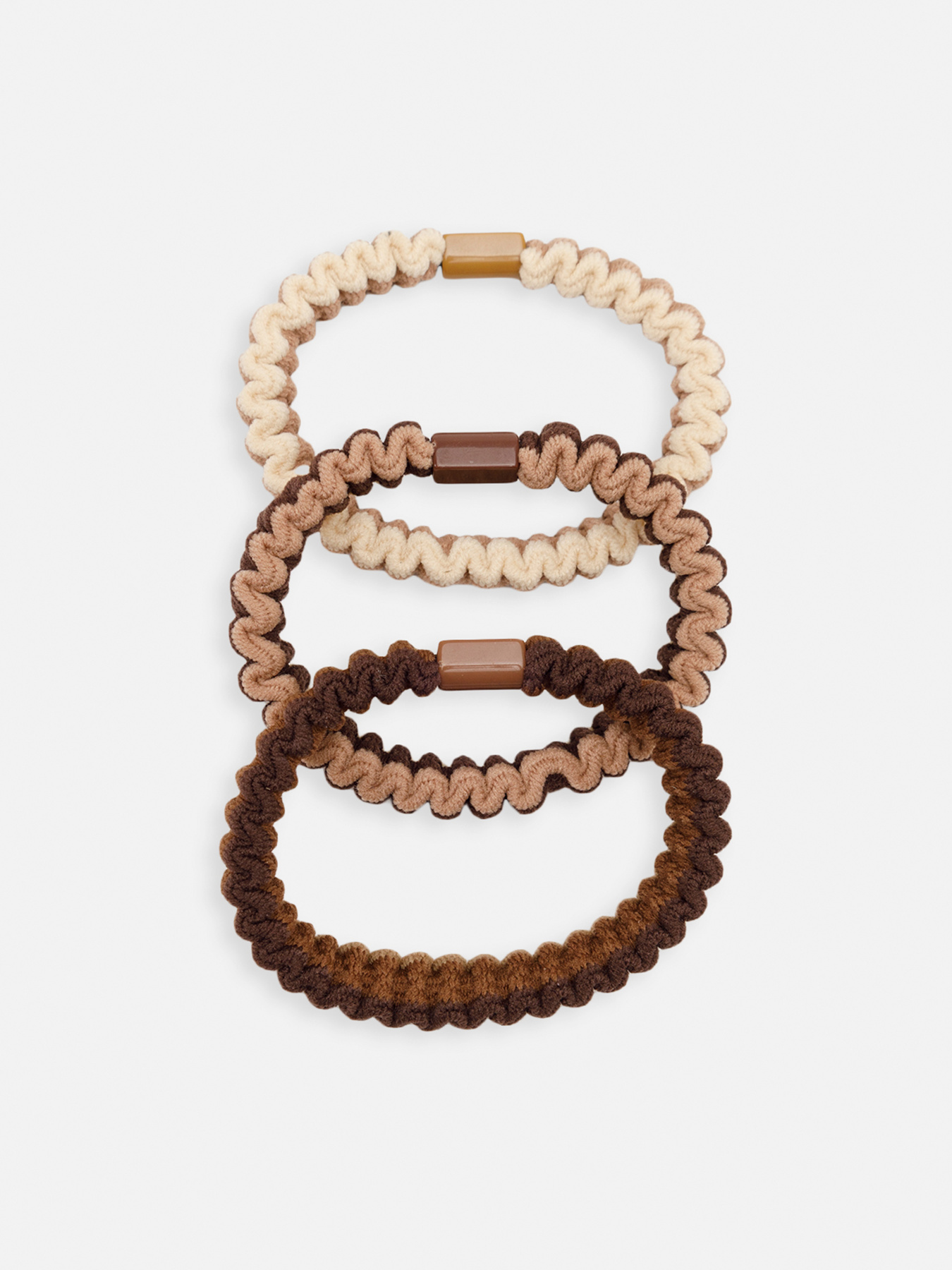 Набір резинок для волосся, жіночі  колір коричневий ЦБ-00267089 YUKI модель ЦБ-00267089 Фото