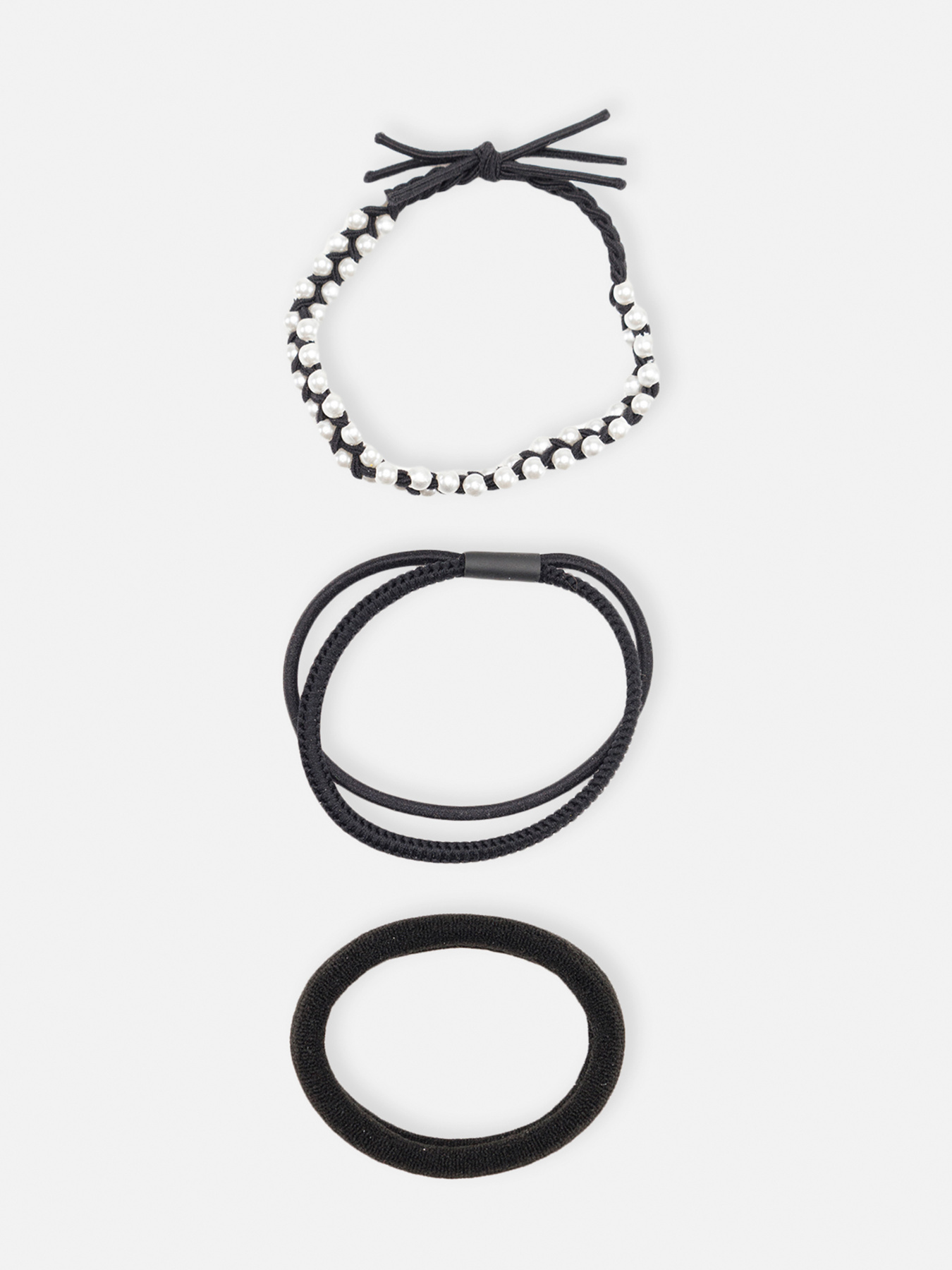 Набор резинок для волос, женские цвет черный ЦБ-00267092 YUKI модель ЦБ-00267092 Фото