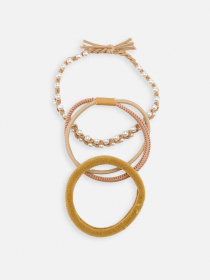 Набір резинок для волосся, жіночі колір гірчичний ЦБ-00267094 YUKI модель ЦБ-00267094 Фото