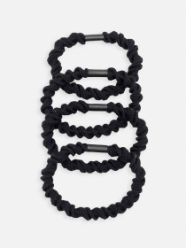 Набір резинок для волосся, жіночі колір чорний ЦБ-00267098 YUKI модель ЦБ-00267098 Фото