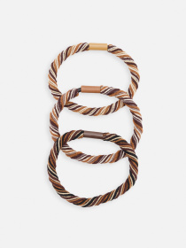 Набір резинок для волосся, жіночі колір коричневий ЦБ-00267101 YUKI модель ЦБ-00267101 Фото