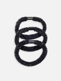 Набір резинок для волосся, жіночі колір чорний ЦБ-00267105 YUKI модель ЦБ-00267105 Фото