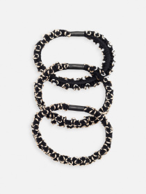 Набір резинок для волосся, жіночі колір чорний ЦБ-00267107 YUKI модель ЦБ-00267107 Фото