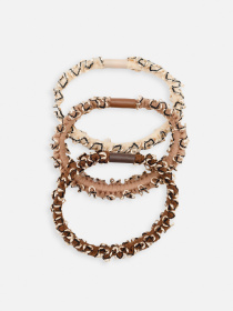 Набір резинок для волосся, жіночі  колір коричневий ЦБ-00267108 YUKI модель ЦБ-00267108 Фото