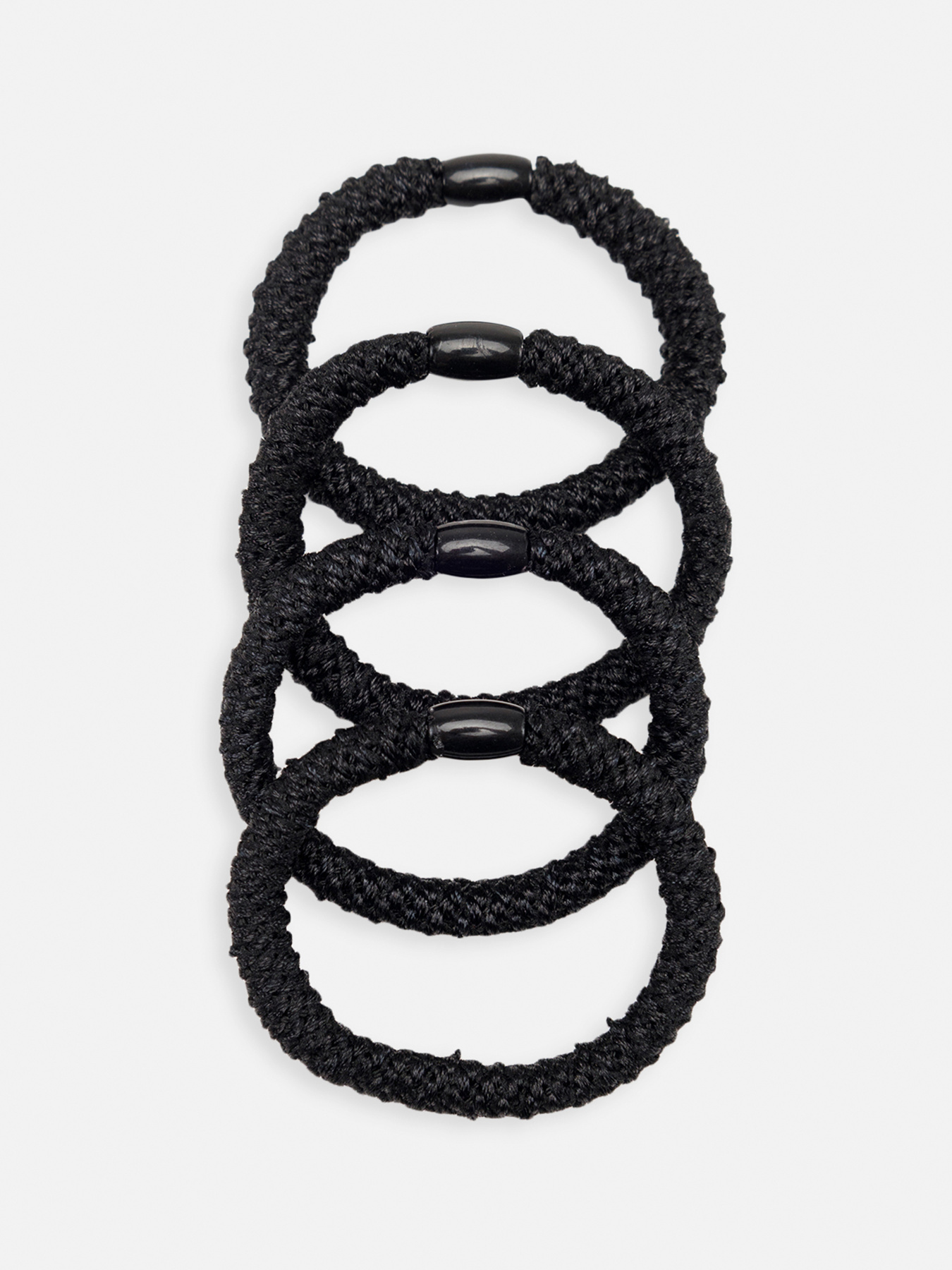 Набор резинок для волос, женские цвет черный ЦБ-00267110 YUKI модель ЦБ-00267110 Фото