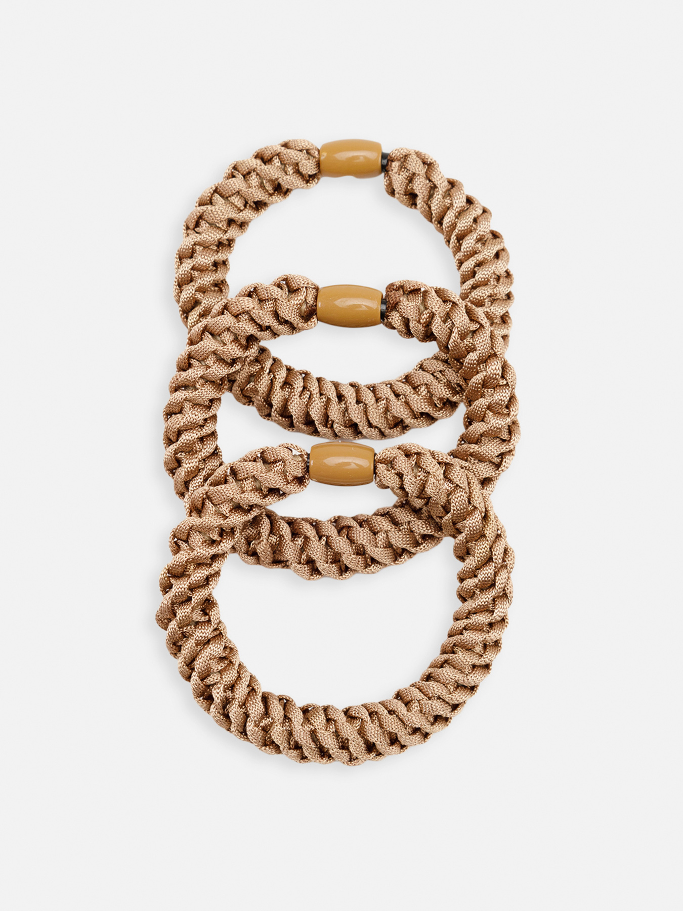 Набір резинок для волосся, жіночі  колір капучино ЦБ-00267118 YUKI модель ЦБ-00267118 Фото