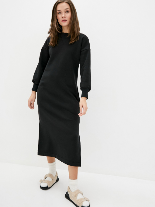 Платье миди ISSA Plus модель 12946_black Фото