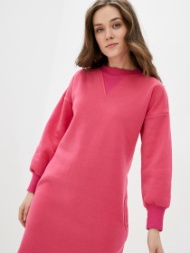 Сукня міді ISSA Plus модель 12946_raspberry Фото