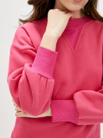 Сукня міді ISSA Plus модель 12946_raspberry Фото