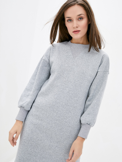 Сукня міді ISSA Plus модель 12946_lightgray — фото - INTERTOP