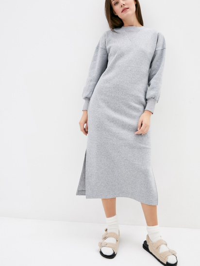 Сукня міді ISSA Plus модель 12946_lightgray - фото