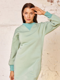 Сукня міді ISSA Plus модель 12946_olive Фото