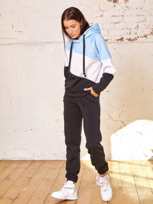 Спортивный костюм ISSA Plus модель SA-70_blackblue Фото