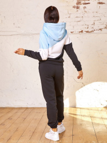 Спортивный костюм ISSA Plus модель SA-70_blackblue Фото