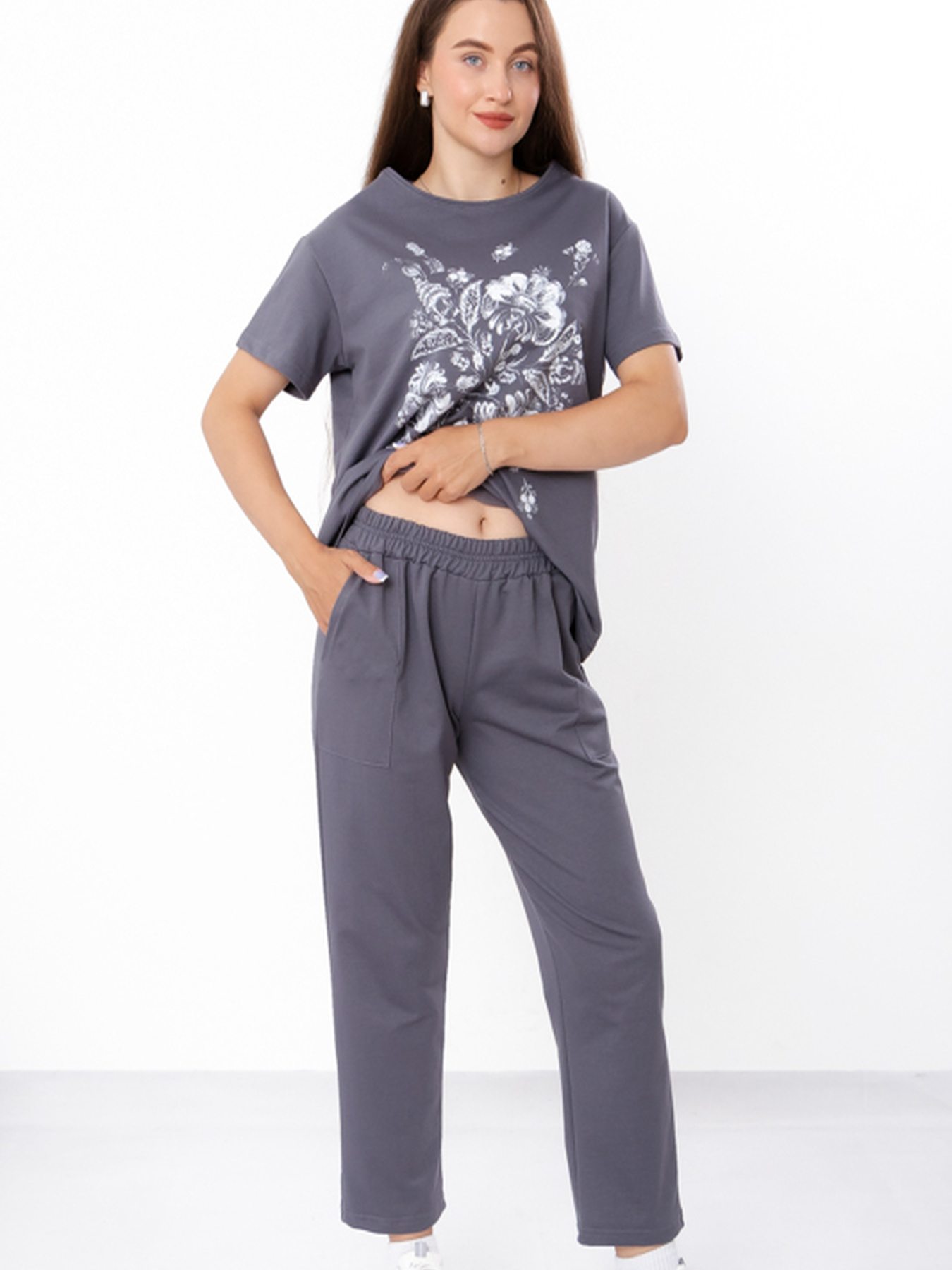 Повсякденний костюм Носи своє модель 8349-057-33-temnij-graft-kvti Фото