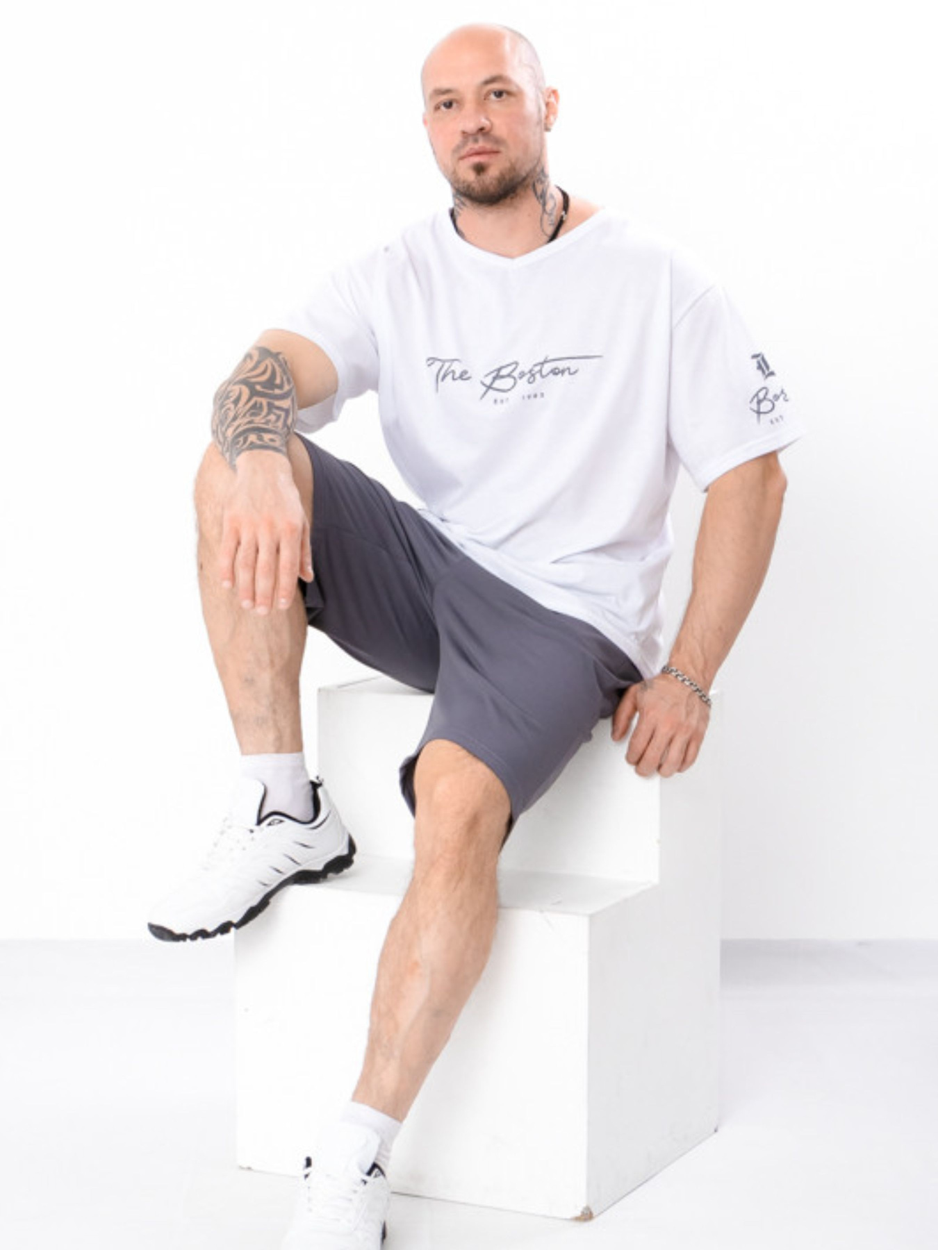 Повседневный костюм Носи своє модель 8194-057-33-blij-temnij-graft Фото