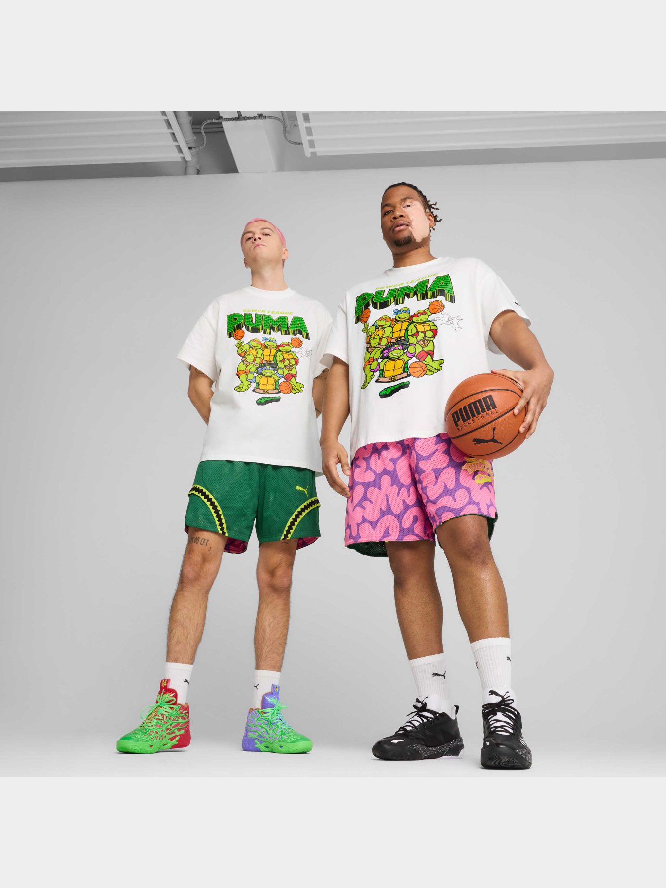 Спортивні шорти PUMA Hoops x Tmnt Short модель 630931 Фото