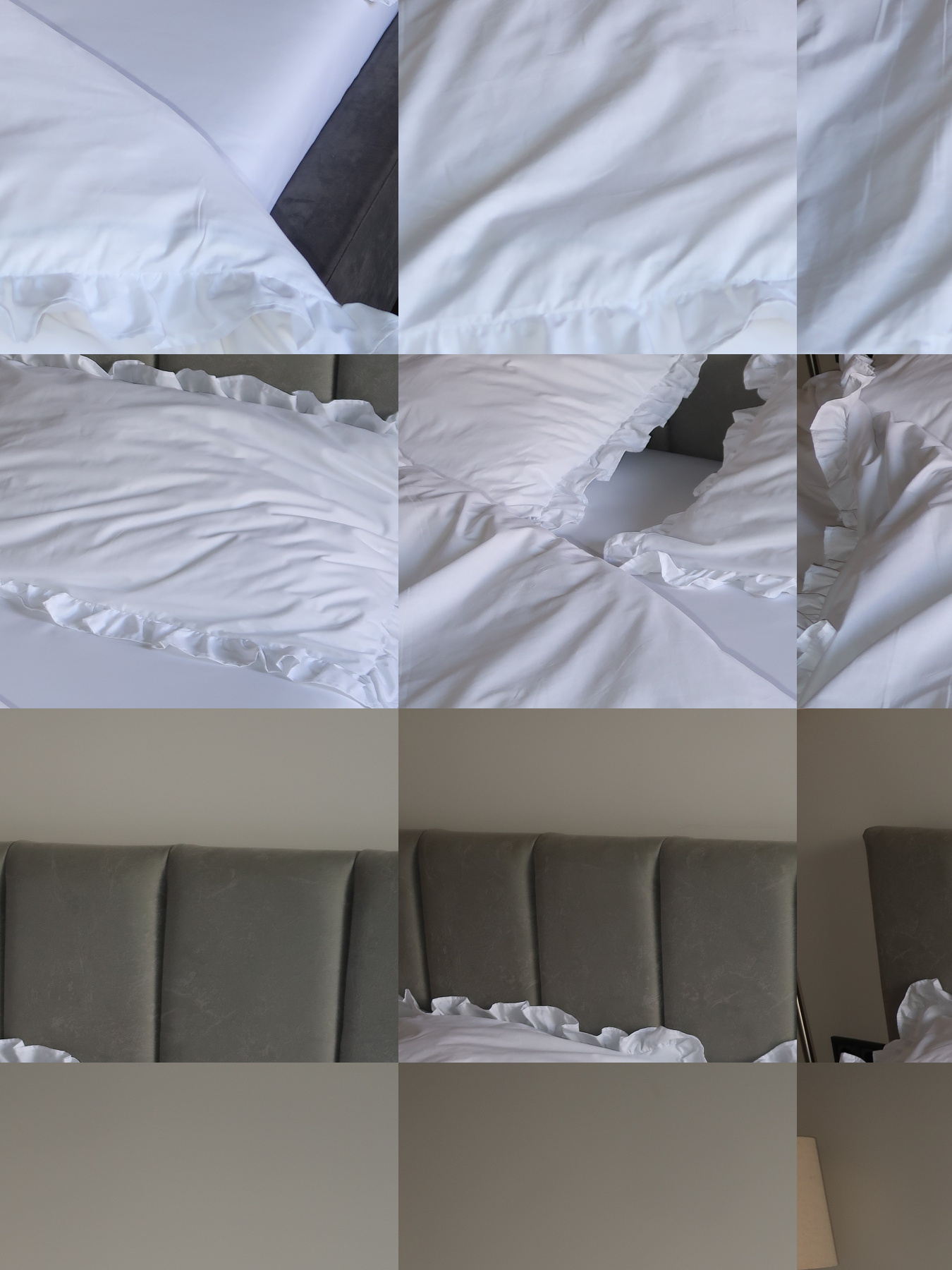 Комплект постельного белья из ткани ранфорс белого цвета с рюшами. BedclozZzes модель 16359 Фото