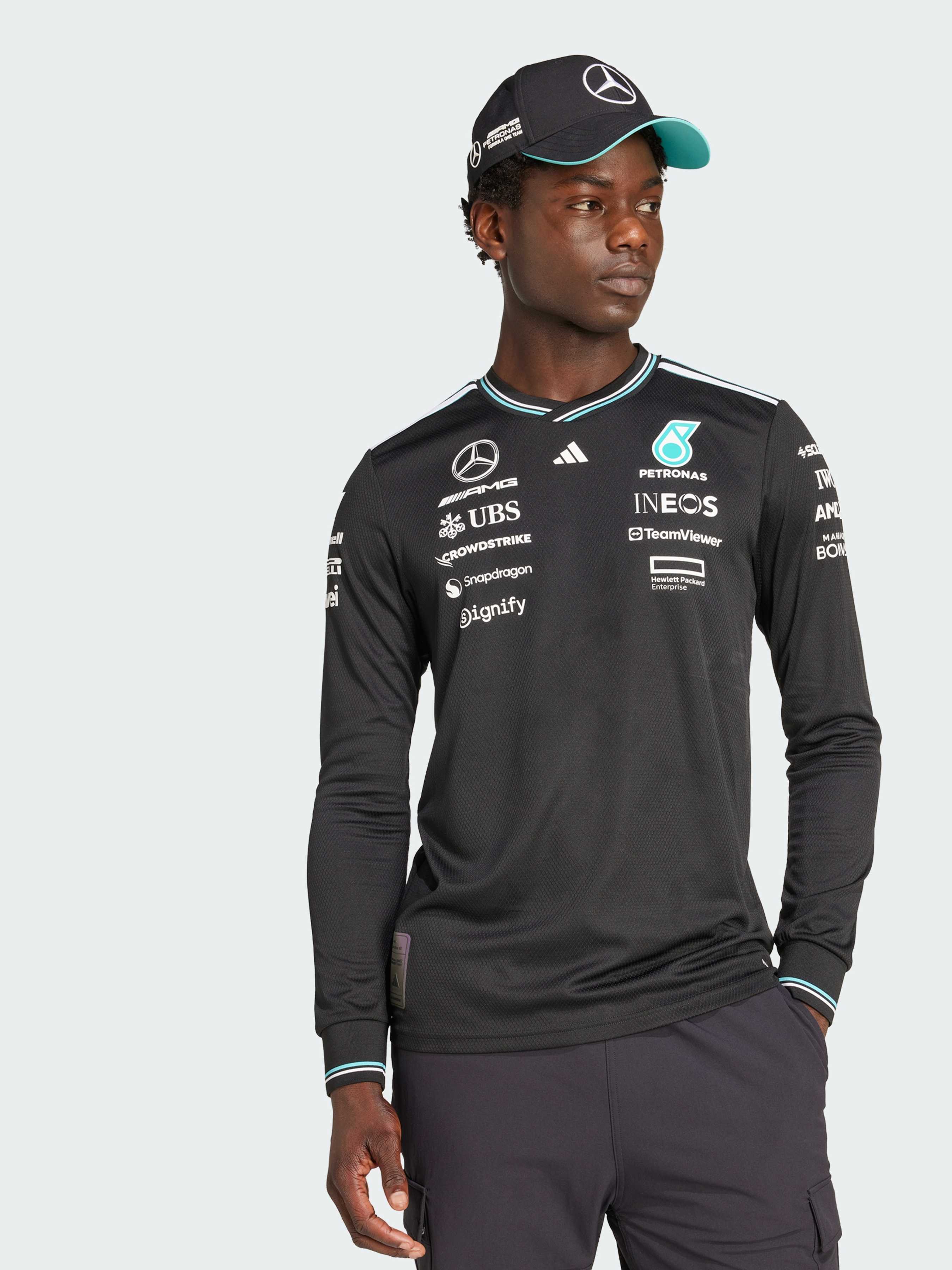 Чоловічий Лонгслів adidas  (JW5359) колір чорний, матеріал поліестер