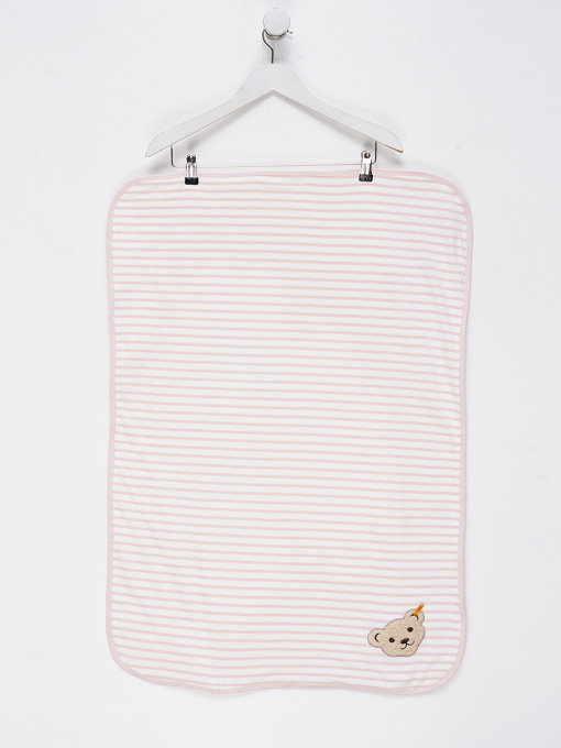 Одеяло двухстороннее детям Steiff Бело- розовый Steiff модель 6842940 Фото