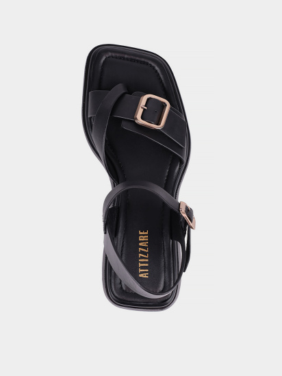 Жіночі сандалі Attizzare шкіряні чорні модель 390-3708-35 — фото - INTERTOP