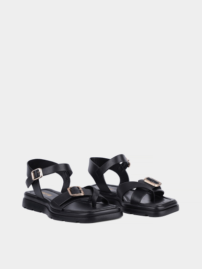 Жіночі сандалі Attizzare шкіряні чорні модель 390-3708-35 — фото 3 - INTERTOP
