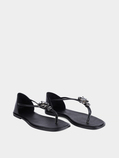 Жіночі сандалі Attizzare шкіряні чорні модель 2501 — фото 3 - INTERTOP