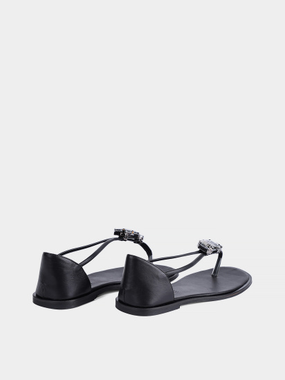 Жіночі сандалі Attizzare шкіряні чорні модель 2501 — фото 4 - INTERTOP