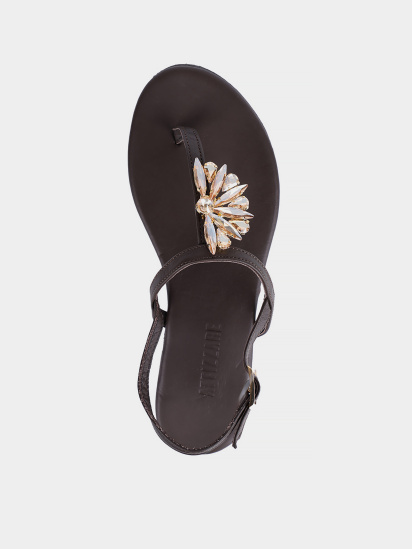 Жіночі сандалі Attizzare шкіряні коричневі модель 2501 — фото - INTERTOP
