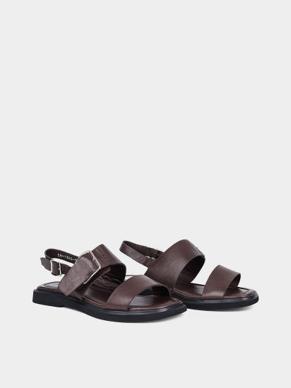 Женские сандалии Attizzare кожаные коричневые модель 581305 — фото 3 - INTERTOP