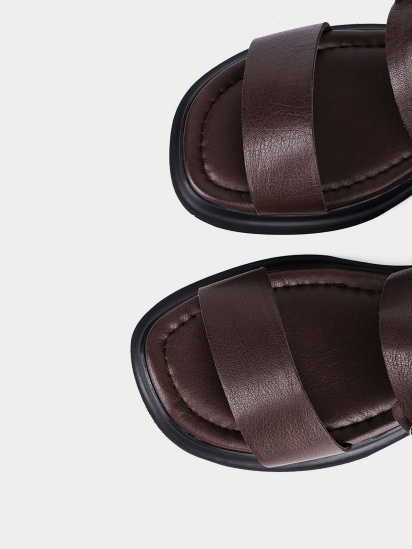 Женские сандалии Attizzare кожаные коричневые модель 581305 — фото 5 - INTERTOP