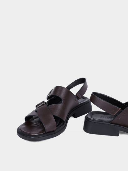 Женские сандалии Attizzare кожаные коричневые модель 6136 — фото - INTERTOP