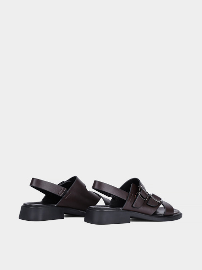 Женские сандалии Attizzare кожаные коричневые модель 6136 — фото 4 - INTERTOP