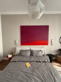 Комплект постільної білизни з тканини ранфорс сірого кольору з рюшами BedclozZzes модель 16351 Фото