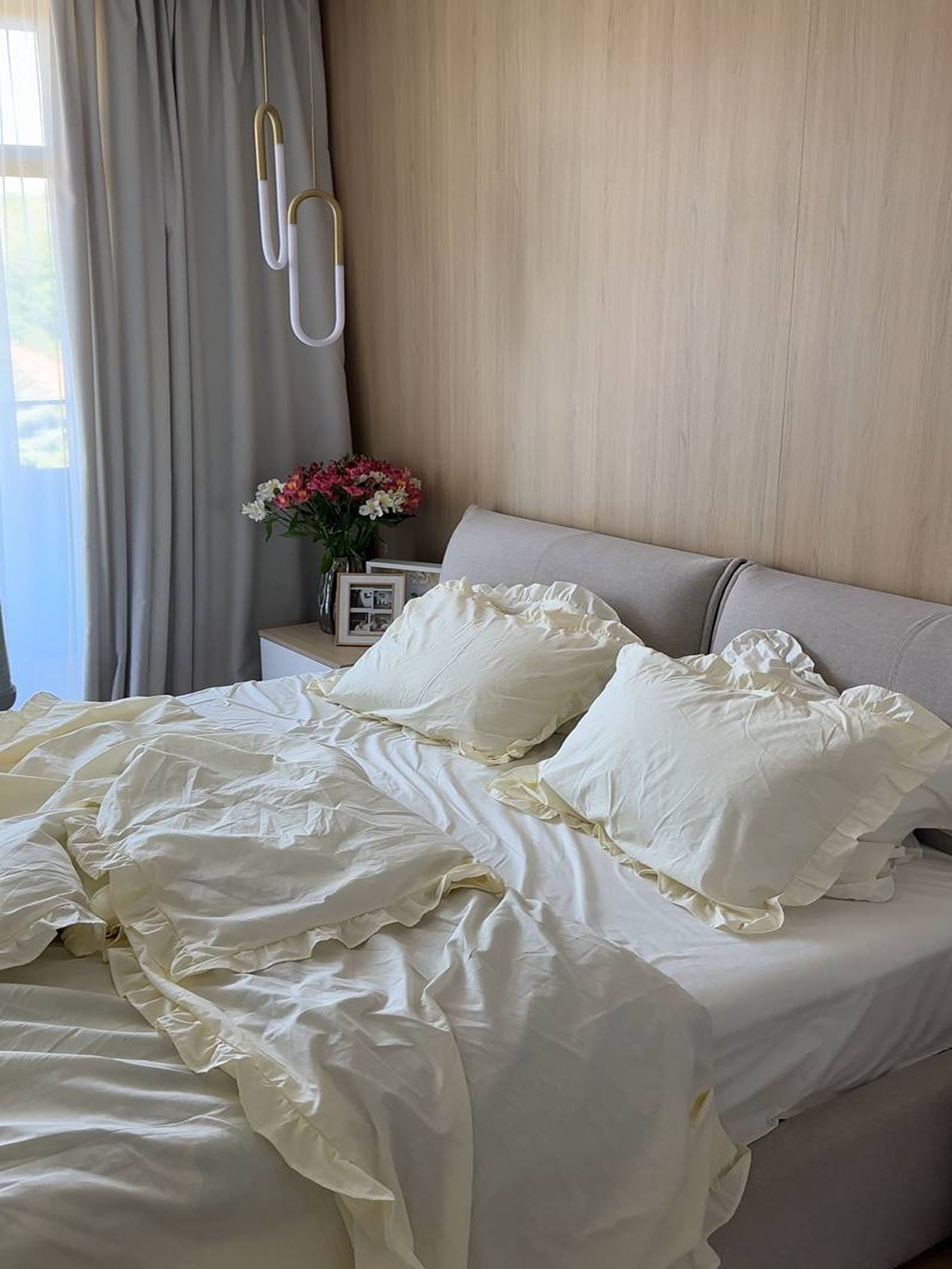 Комплект постельного белья из ткани ранфорс масло с рюшами. BedclozZzes модель 13466 Фото