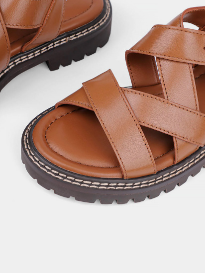 Жіночі сандалі Attizzare шкіряні коричневі модель G020-06 — фото 5 - INTERTOP