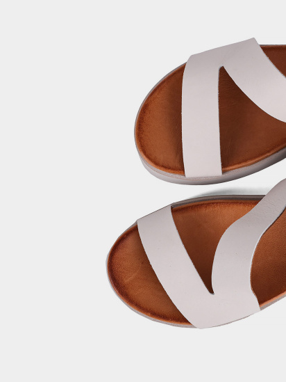 Жіночі сандалі Attizzare шкіряні білі модель 03-2836 — фото 5 - INTERTOP