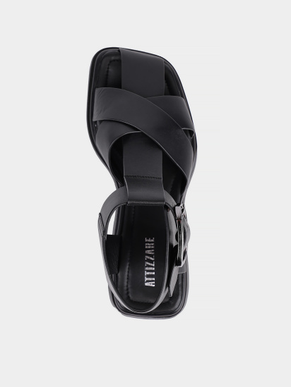 Жіночі сандалі Attizzare шкіряні чорні модель 3625 — фото - INTERTOP
