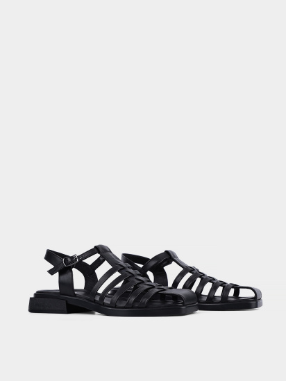 Жіночі сандалі Attizzare шкіряні чорні модель 6006 — фото 3 - INTERTOP