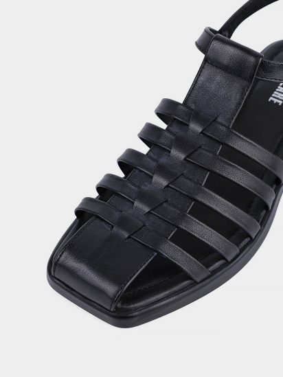Жіночі сандалі Attizzare шкіряні чорні модель 6006 — фото 5 - INTERTOP
