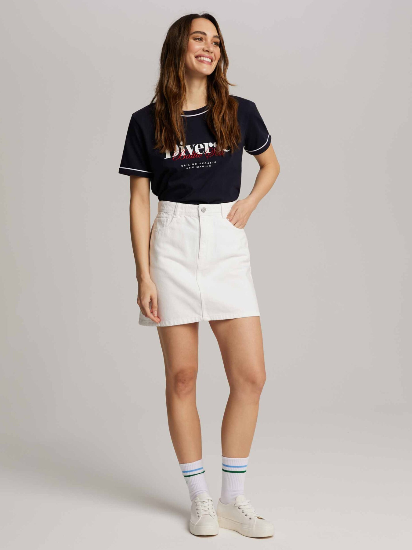 Джинсова спідниця DIVERSE модель 10046968 Фото