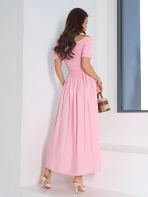 Сукня максі ISSA Plus модель SA-633_розовый Фото
