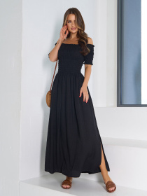 Сукня максі ISSA Plus модель SA-633_черный Фото