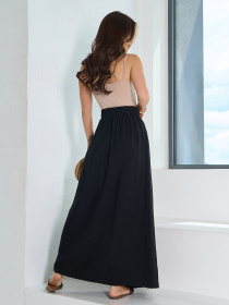 Спідниця максі ISSA Plus модель 15192_черный Фото