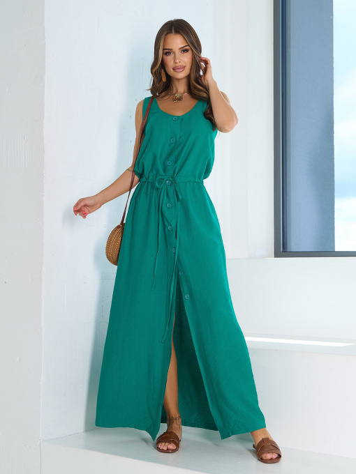 Сарафан ISSA Plus модель 15194_зеленый Фото